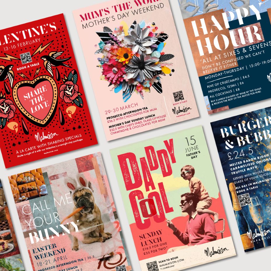 Malmaison marketing collateral